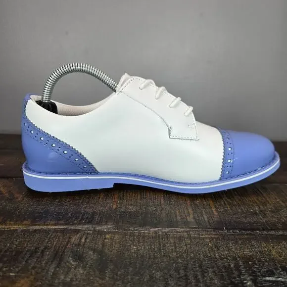 NEW G/Fore Gfore G4 Fore Gallivanter Womens Size 6.5 Golf Shoes White Blue - Picture 8 of 12